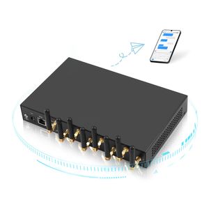 Modems 4G LTE 8 canaux d'antenne signal à gain élevé prise en charge du modem sans fil Smpp Http Api analyse des données et système de notification SMS Drop D Otetc