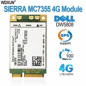 Modems Sierra Wireless Airprime MC7355 Mini PCIe LTE/HSPA GPS 100Mbps DW5808 1N1FY Module 4G 1xRTT EVDO Rev pour Dell 1900/2100/850/70 230725