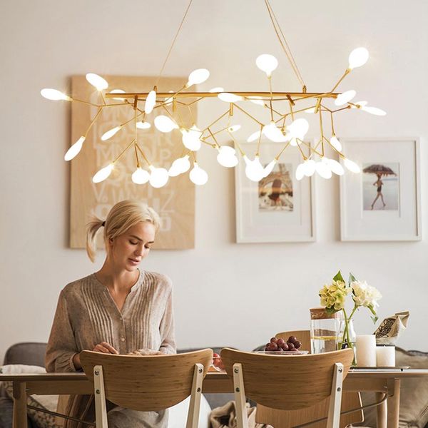 Moder Design Led Lampe Lustres Pour Salon Chambre Cuisine Foyer Luminaires Lustre Décor Éclairage À La Maison G4 110-220V