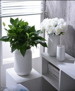 Vase en céramique moderne 35, pour décoration de maison, Vase de table, blanc, noir, jaune, couleur au choix 6652319