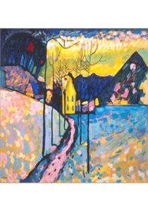 Moderne abstracte kunst Wassily Kandinsky Oil Paintings canvas Winterlandschaft I handpilt Wall Decor5018670