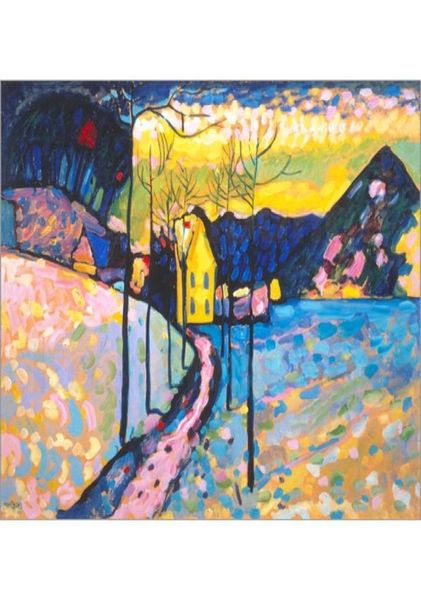 Arte abstracto moderno era sencilla Kandinsky Pinturas al óleo Canvas Winterlandschaft I Hand Hand Wall Decor5018670