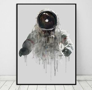 Moderne abstracte inkt astronaut posters en prints canvas schilderijen muur kunst foto's voor woonkamer woning decoratie cuadros no fr9707354