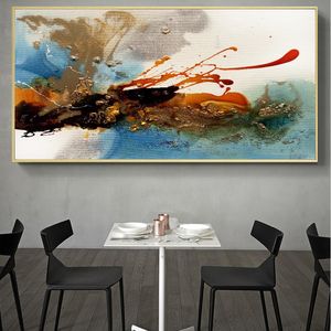 Moderne abstracte olieverfschilderij posters en prints Wall art canvas schilderij kleurrijke ritme foto's voor woonkamer decor geen frame