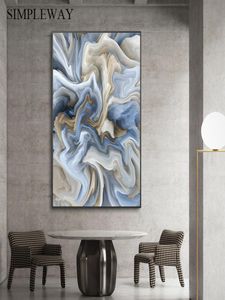 Moderne abstracte vorm canvas kunst poster en print trippy muurschildering hedendaagse decoratie foto voor woonkamer entree2920825