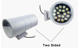 Moderne aluminium schijnwerper LED-wandlamp buiten 3W 6W 9W 12W 18W enkele dubbele kopverlichting Up DownDecoratieve lamp voor veranda gangpad 12 LL