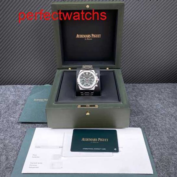 Modern AP Wrist Watch Royal Oak Series 26240st Checkered Green Plate Precision Preciss