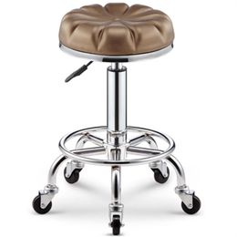 Chaise de bar moderne tabouret de beauté avec roues en forme de pétale tabouret rond ménage chaise élévatrice rotative manucure tabouret de beauté rotatio256i