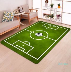 Tapis moderne Tapis de football 3D Tapis en flanelle Tapis en mousse à mémoire de forme Tapis de jeu pour garçons et enfants Grands tapis pour la maison Couverture de salon