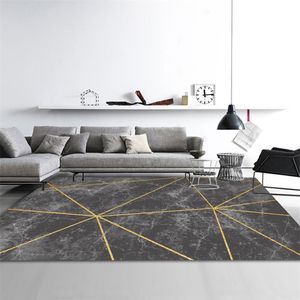 Tapis modernes pour salon géométrique 3D imprimé tapis décoration de la maison tapis pour chambre tapis tapis de sol antidérapant paillasson 210917