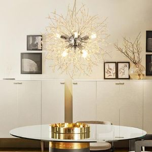 Lustre moderne Chrome doré vanité suspension lustre en cristal suspendu G9 LED lustre d'éclairage pour salon