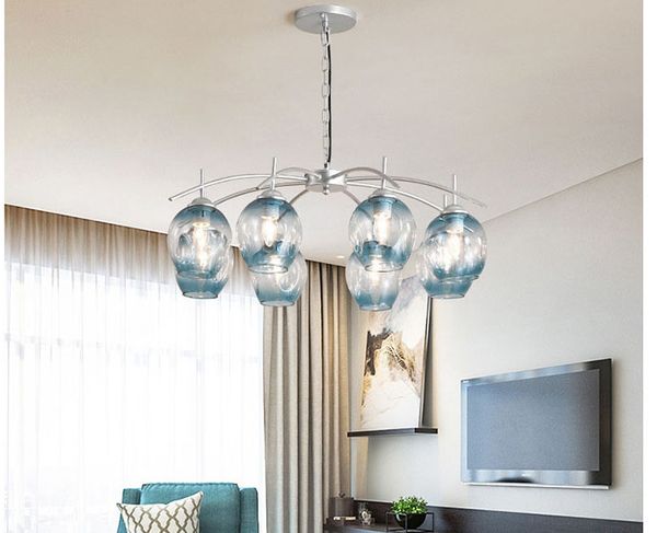 Lustre moderne pour salon chambre décoration de la maison luminaires d'intérieur lampes suspendues Design Art créatif métal léger