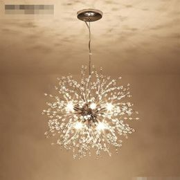 Lumières de lustre moderne Crystal Chandeliers Lighting Fixtures chaîne suspendue suspendue pour les escaliers lux