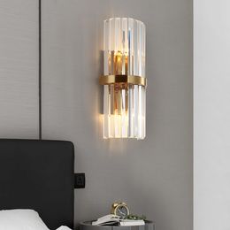 Moderne kroonluchters Clear Crystal Wall Lampen