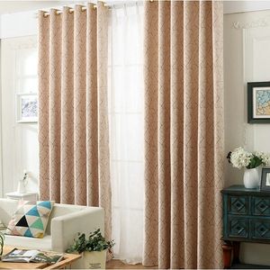 Moderne Chenille Blackout Rideaux Double Face Arbre Rayures Motif Jacquard Rideau pour Salon Chambre Fenêtre Style Simple W220421