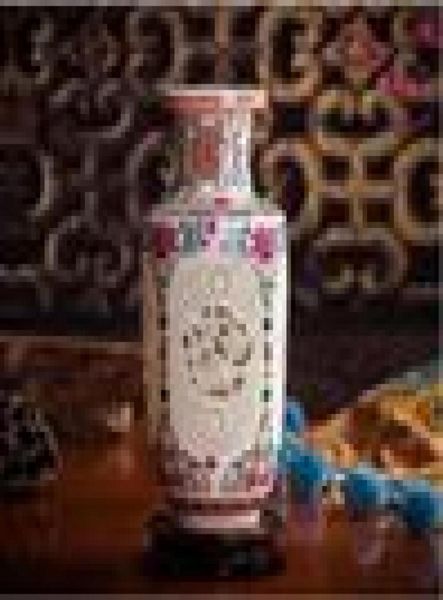 Vase en céramique de style chinois moderne Formes de table caramique Vase de table caramique pour la maison El Office Club Bar décor 3 couleurs Choix 2844457