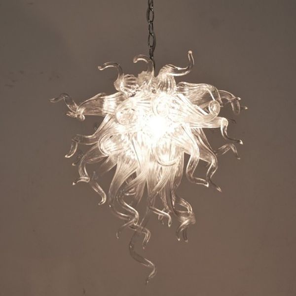 Moderne Clair Transparent Lustre En Verre Pendentif Lampes Économie D'énergie Lumière Source Longue Chaîne Suspendus Lustre En Cristal lumières