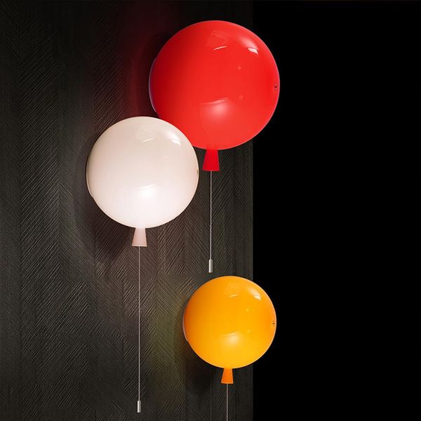 Application murale de ballon coloré moderne Light Art Lamp Kid's Home Decor Lighting New Wa107231Q