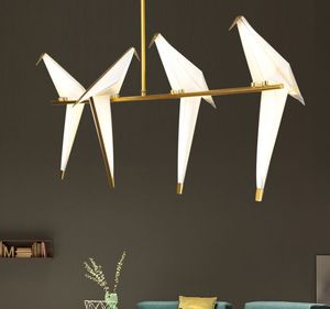 Moderne creatieve vogel droplight zitkamer restaurant bar persoonlijkheid papercranen slaapkamer lampen en lantaarns van lampen en lantaarns