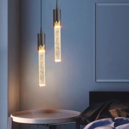 Moderne creatieve verlichting kristallen led hanglamp lamp bed uit eten woonkamer restaurant kroonluchter goud zwart hangende lamp