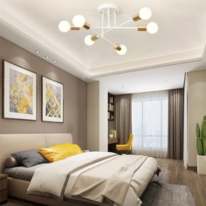 Éclairage créatif moderne chaud et romantique plafonniers dorés chambre personnalité minimaliste nordique salon salle à manger plafonds lampes