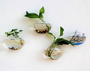 Modern Creative Micro Landscape Diy Mini Plant Hangende wandglas Vaas Art Decoratie Handwerk Vistank Aquarium Container8999615