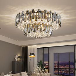Lámpara de techo de cristal moderna para comedor, lámpara colgante de iluminación Led, decoración para sala de estar