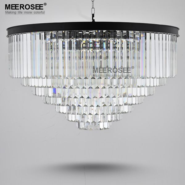 Lustres modernes lumière éclairage intérieur élégant K9 22mm taille article cristal gris fumé cristal suspension lampe Suspension Lampara pour café Restaurant hôtel