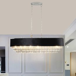 Lámpara de araña de cristal moderna para sala de estar, lámpara de Cristal, accesorio de iluminación de lujo para decoración del hogar