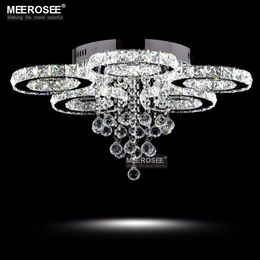 Modern Crystal Chandeliers Light Diamond LED plafondlampen voor dineren woonkamer ringcirkel lustres Lamparas de Techo Home Indoo305o