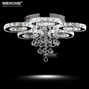 Moderne Kristallen Kroonluchters Licht Diamant LED Plafondlampen voor Eetkamer Woonkamer Ring Cirkel Lustres Lamparas de techo Home Indoo336W