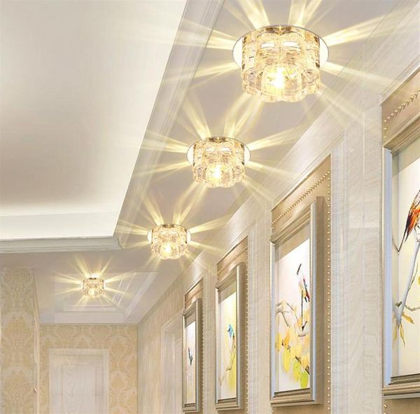 Moderno cristal LED proyector pasillo pasillo porche luz de techo lámpara empotrada hogar sala de estar balcón escaleras iluminación Fix4112947