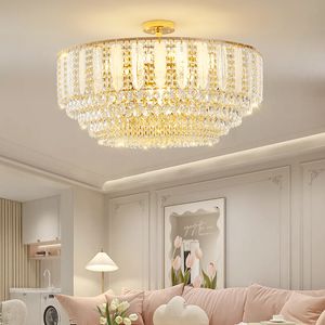 Moderne kristallen woonkamer licht hotellobby duplex villa restaurant persoonlijkheid creatief ontwerp gevoel hangende verlichtingslampen