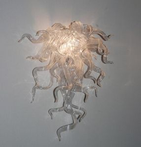 Lámparas de pared de cristal modernas Exquisito aplique de pared de vidrio transparente italiano Lámparas de pared de estilo antiguo de lujo Fuente de luz LED de salida de fábrica
