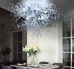 Moderne Paardebloem LED Flush Mount Plafond Licht Clear Crystal Lamp voor Keuken Slaapkamer Woonkamer Foyer Elegant Verlichtingsarmatuur