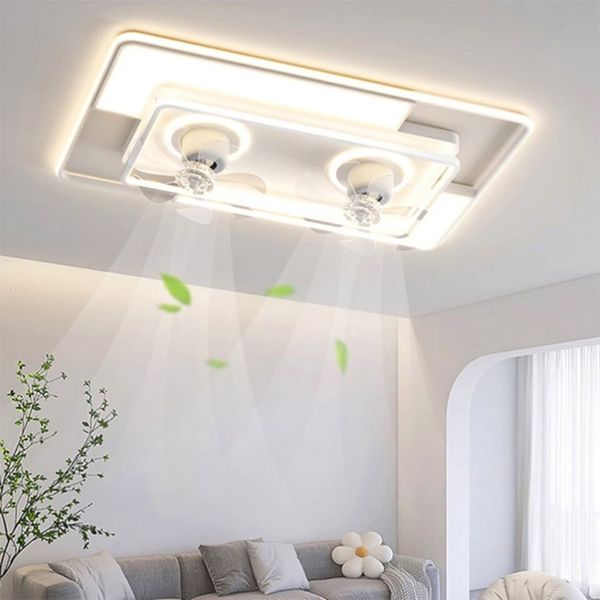 Décoration moderne hogar lampes moderno pour le salon Ventilateur de plafond lumière smart lamparas Ventilateurs de plafond avec lumières décoration de la maison