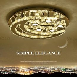Plafonnier LED cristal au design moderne, luminaire d'intérieur avec étoiles de lune, luminaire de plafond, idéal pour un salon, une chambre à coucher ou une maison, LL212w