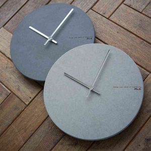 Horloge murale Design moderne gris salon cadeau cuisine Quartz horloge murale muet personnalité suspendue Reloj Pared décor à la maison DL60WC H1230