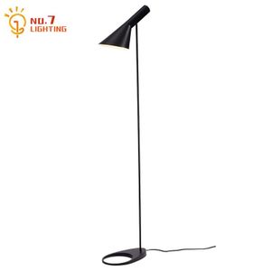 Lámpara de pie de esquina de diseño moderno Arne Jacobsen para decoración de sala de estar, luces LED de pie E27, lámparas de noche para dormitorio