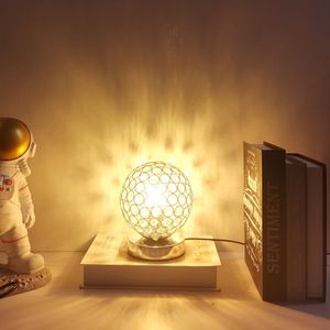 Moderne Desktop Decoratie Crystal Tafellamp E27 LED Desk Light AC110-240V Parlor Bed Room Neffen Kabinet Lampen