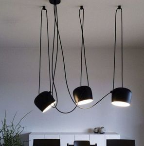 Lámparas de colgante de tambor modernas Coschero LED Spider Luces colgantes industriales para la cocina del restaurante Luz de la luz nórdica