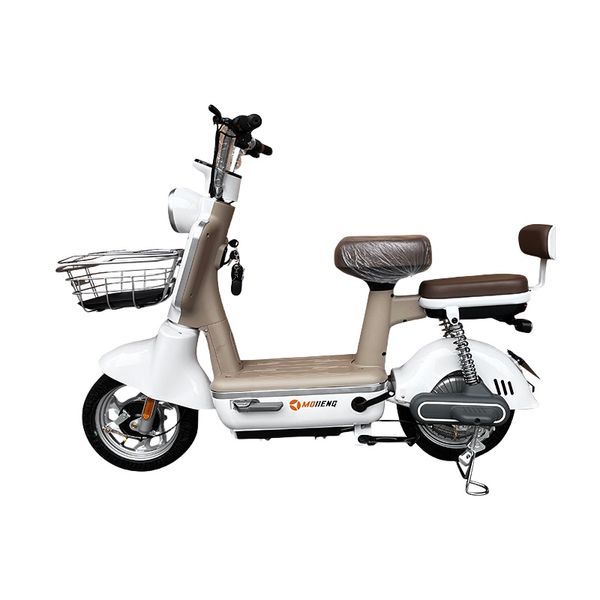 Vehículo eléctrico moderno, vehículo eléctrico de dos ruedas para adultos con batería para dos personas, masculino y femenino