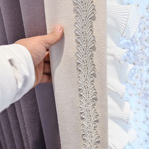 Rideaux français modernes pour la chambre de salon Nouvelle baie vitrée haute lumière luxe luxueuse purge maître maître curtain haut de gamme