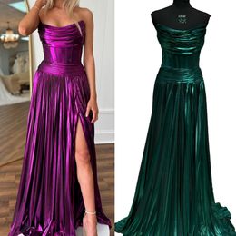 Moderne Griekse godin Prom Queen-jurk metallic Draped Neck Ruched Taille Long Pageant Winter Formele avondcocktailparty Runway Black-Tie Gala Oscar Superwoman