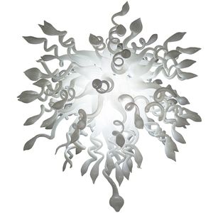 Moderne hanglampen hand geblazen glas kroonluchters klassieke witte kristallen kroonluchter led-verlichting ODM home decor licht eetkamer hanglampen