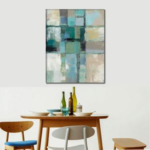 Moderne handgeschilderde abstracte canvas kunst eiland tinten gewas ii olieverfschilderij woondecoratie voor slaapkamer
