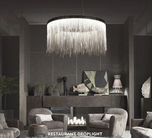 Moderne high-end villa kunst persoonlijkheid lampen eenvoudige sfeer ketting kroonluchter Nordic slaapkamer woonkamer restaurant lichten