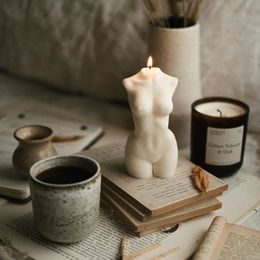 Poix maître décorative moderne bougies figurées Bougies parfumées de la femme créative corps Bougies aromatiques bougies intérieures pour décoration