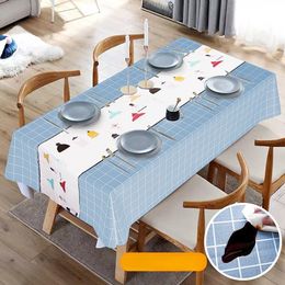 Nappeurs nordiques antifouling ménage moderne table basse rectangulaire imperméable et nappes en tissu à l'huile Mantel Manta