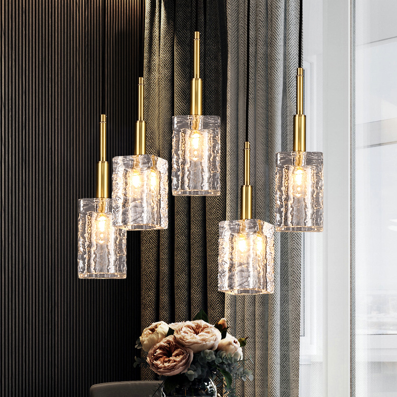 Lampadari moderni a LED in cristallo K9 per camera da letto Comodino Soggiorno Cucina Sala da pranzo Illuminazione interna di lusso Decorazione Luce A